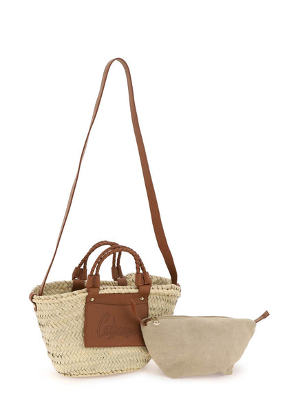 CASTANER raffia basket bag for