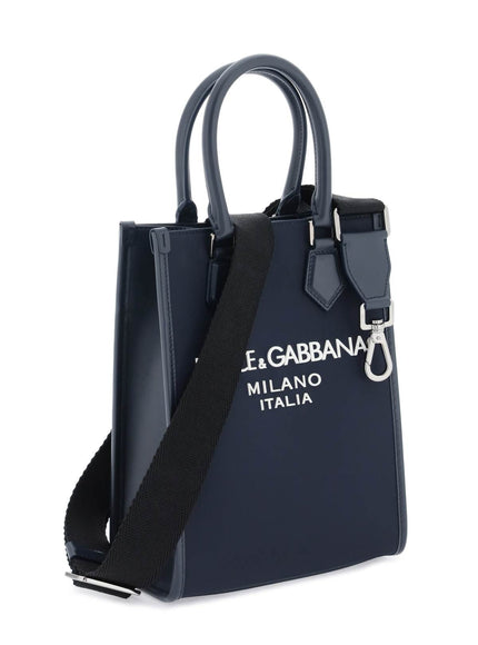 Dolce & Gabbana small nylon tote bag with logo