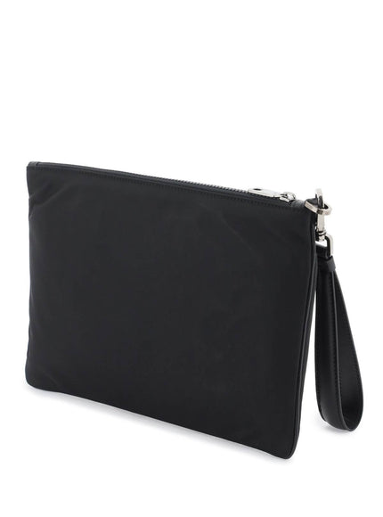 Dolce & Gabbana nylon pouch with rubberized logo