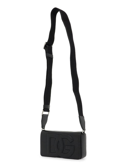 Dolce & Gabbana mini leather crossbody bag with shoulder strap.