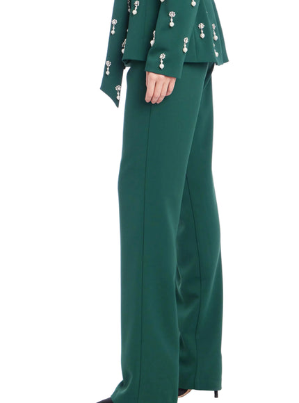 Badgley Mischka Crepe Tailored Pants