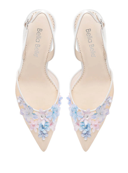 Bella Belle Becca Floral Slingback Heels