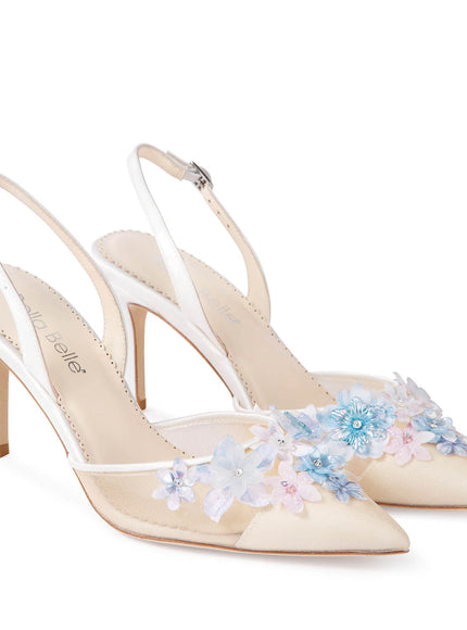 Bella Belle Becca Floral Slingback Heels