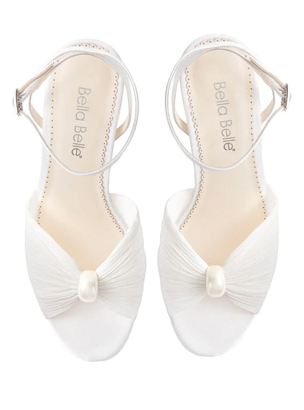 Bella Belle Demi Pearl Tulle Stiletto Bridal Sandals