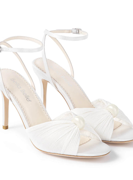Bella Belle Demi Pearl Tulle Stiletto Bridal Sandals