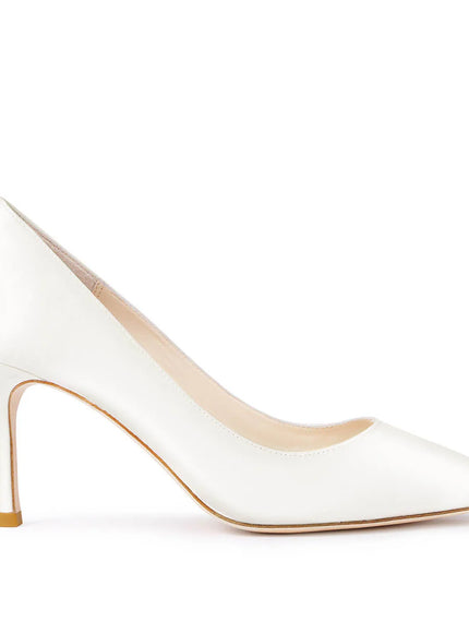 Bella Belle Diana Ivory Silk Pointed Toe Bridal Pump