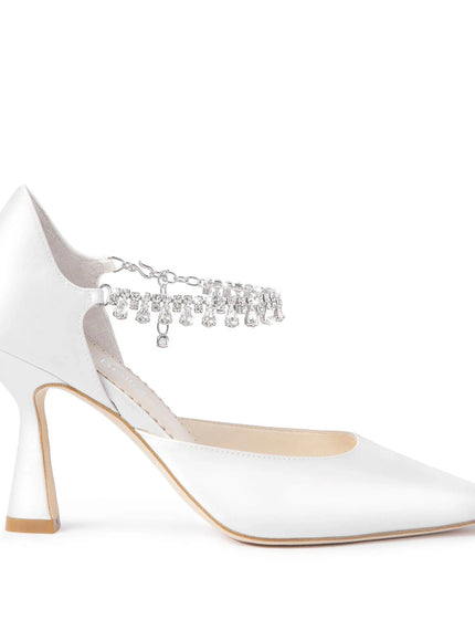 Bella Belle Regina Bridal Pumps with Crystal Ankle Strap