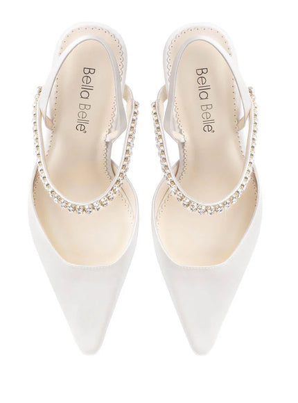 Bella Belle Campbell Crystal Strap Spool Heel Bridal Slingbacks