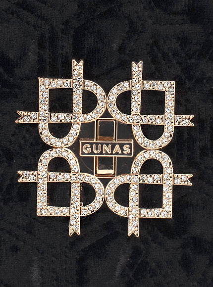 Gunas New York Broadway Black Vegan Shoulder Bag