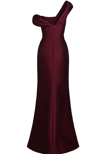 Anne Barge Conklin Asymmetric Pleated Evening Gown
