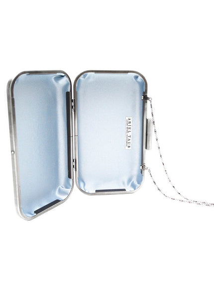 Glam Crystal Monogram Clutch