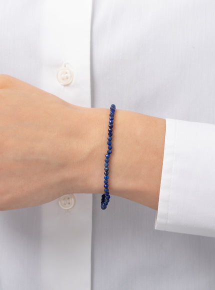 Zoe Lev Blue Lapis Bead Bracelet