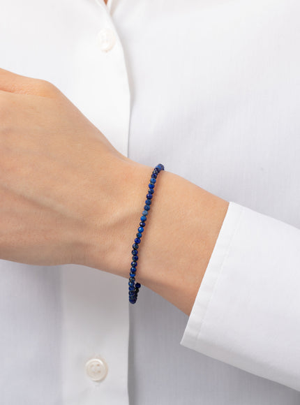 Zoe Lev Blue Lapis Bead Bracelet