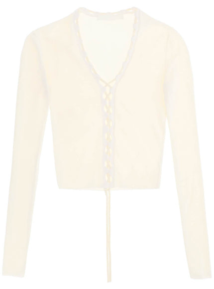 Dion Lee lace-up cardigan