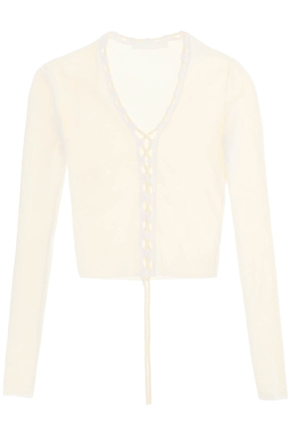 Dion Lee lace-up cardigan