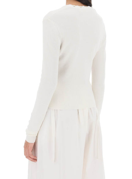 Dion Lee lace-up cardigan