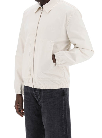 Closed cotton blouson jacket