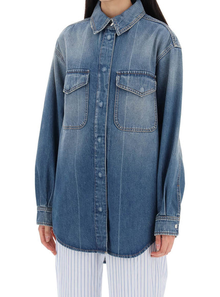 Closed denim overshirt made of recycled cotton blend