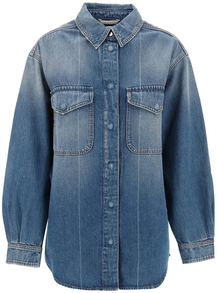 Closed denim overshirt made of recycled cotton blend