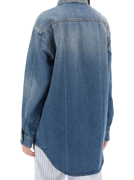 Closed denim overshirt made of recycled cotton blend