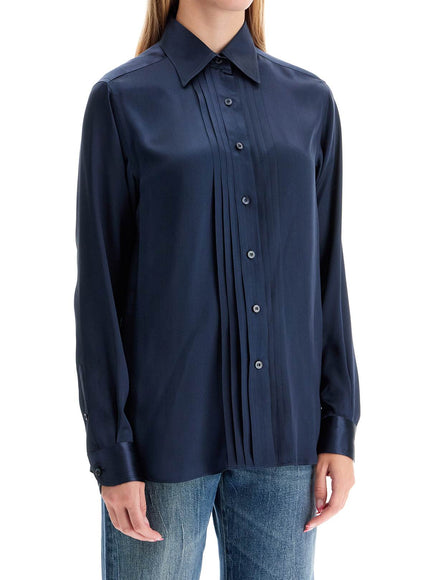 Tom Ford silk charmeuse blouse shirt