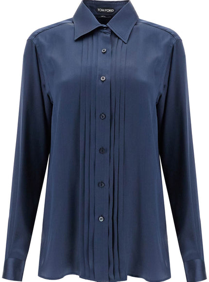 Tom Ford silk charmeuse blouse shirt