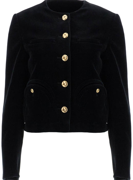 Blaze Milano Shamo Cotton Velvet Bolero Jacket