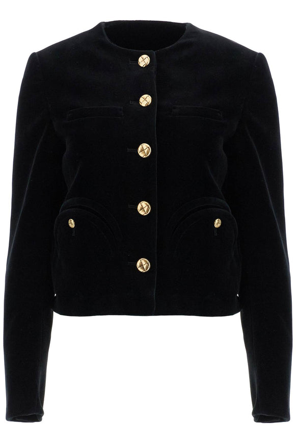 Blaze Milano Shamo Cotton Velvet Bolero Jacket