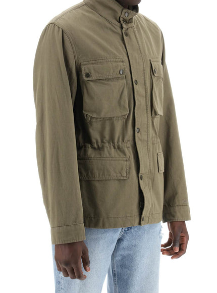 Woolrich "field jacket in cotton and linen blend"