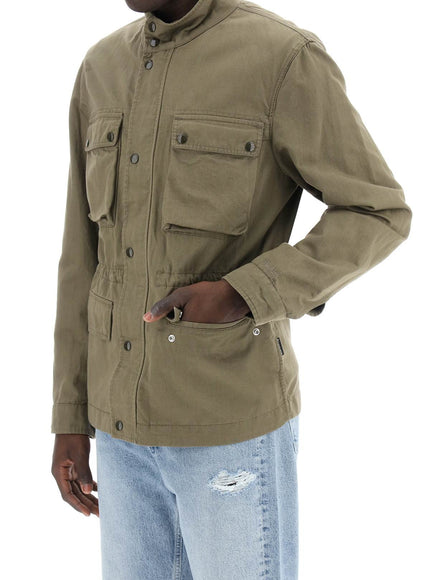 Woolrich "field jacket in cotton and linen blend"