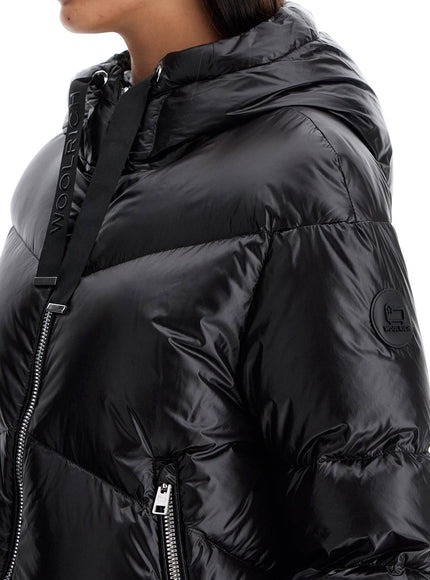 Woolrich Quilted Down Jacket In Black