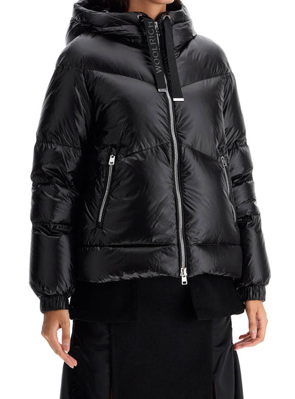 Woolrich Quilted Down Jacket In Black