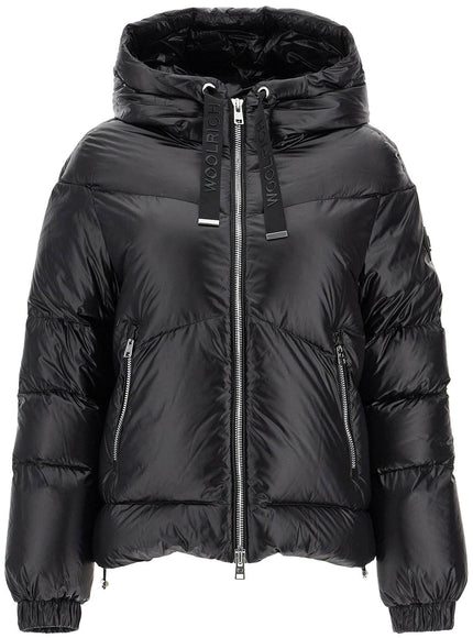 Woolrich Quilted Down Jacket In Black