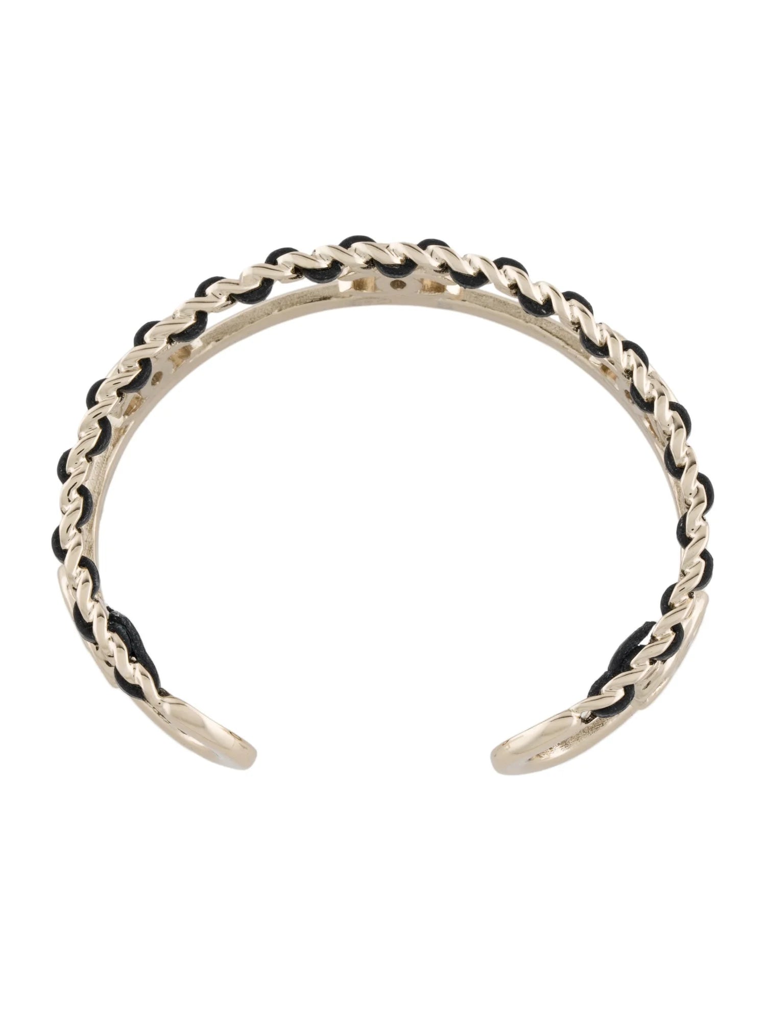 Chanel Coco Mark Logo Leather and Gold Bracelet Bangle – Ellie Belle Chanel Coco Mark Logo Leather and Gold Bracelet Bangle – Ellie Belle