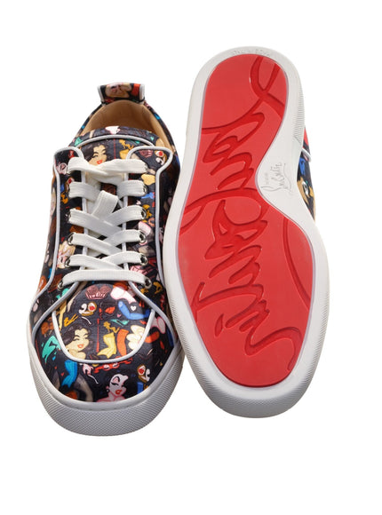 a pair of shoes with a cartoon character on them