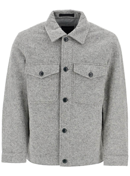 Woolrich reflective wool blend shirt jacket