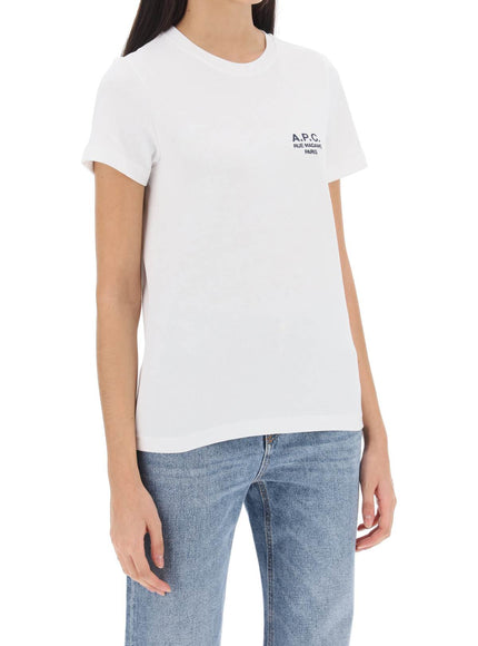 A.P.C. denise t-shirt with logo embroidery