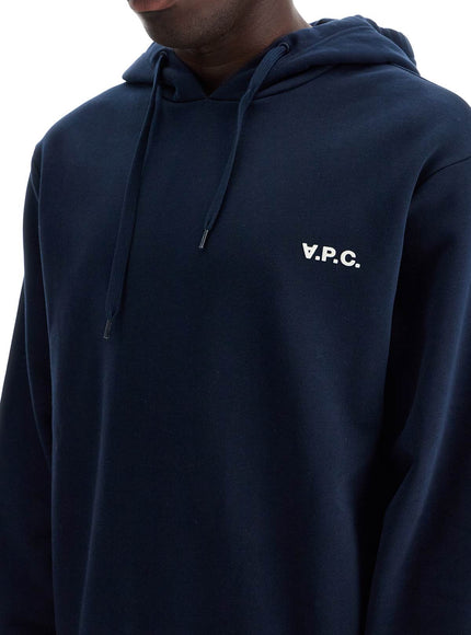 A.P.C. hooded sweatshirt with flocked