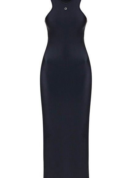 Coperni shiny jersey midi dress in