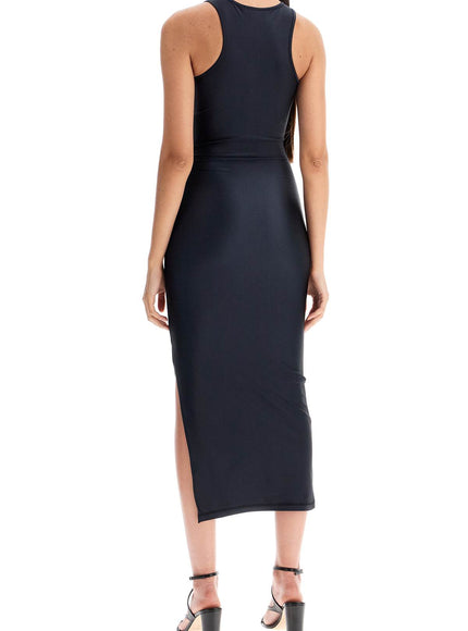 Coperni shiny jersey midi dress in