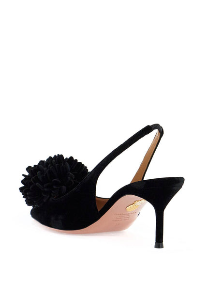 Aquazzura velvet couturier slingback