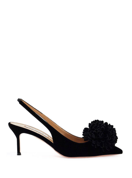 Aquazzura velvet couturier slingback