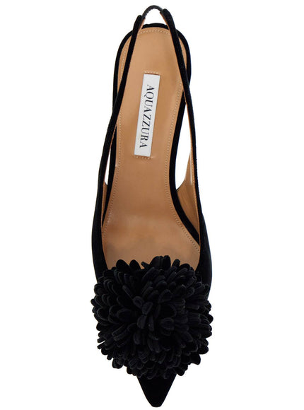 Aquazzura velvet couturier slingback