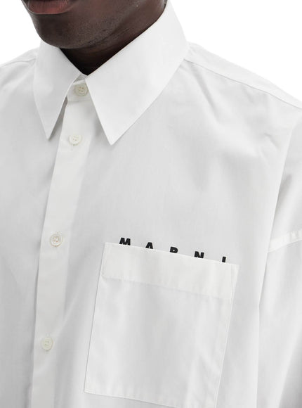 Marni boxy shirt with pocket detail