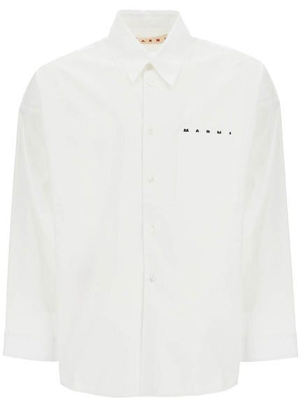 Marni boxy shirt with pocket detail