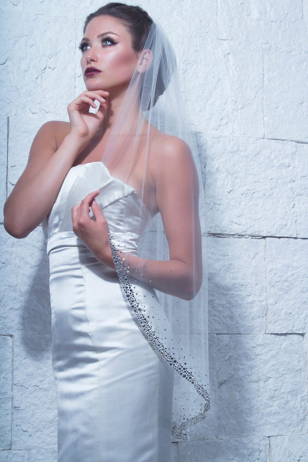 Callista Fingertip Heavy Crystal Trim