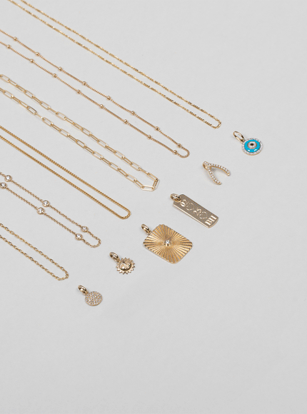 Zoe Lev 14K Gold Open Link Chain Necklace