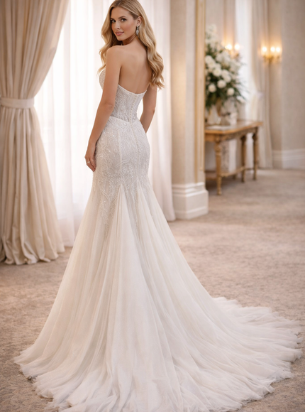 Briantra Ivory Mermaid Wedding Gown