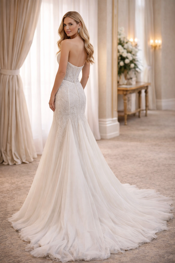 Briantra Ivory Mermaid Wedding Gown