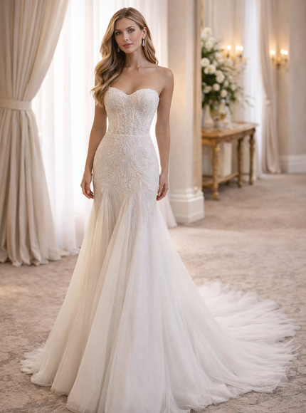 Briantra Ivory Mermaid Wedding Gown